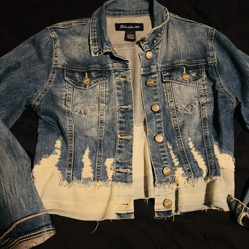 Distressed Denim Jacket
